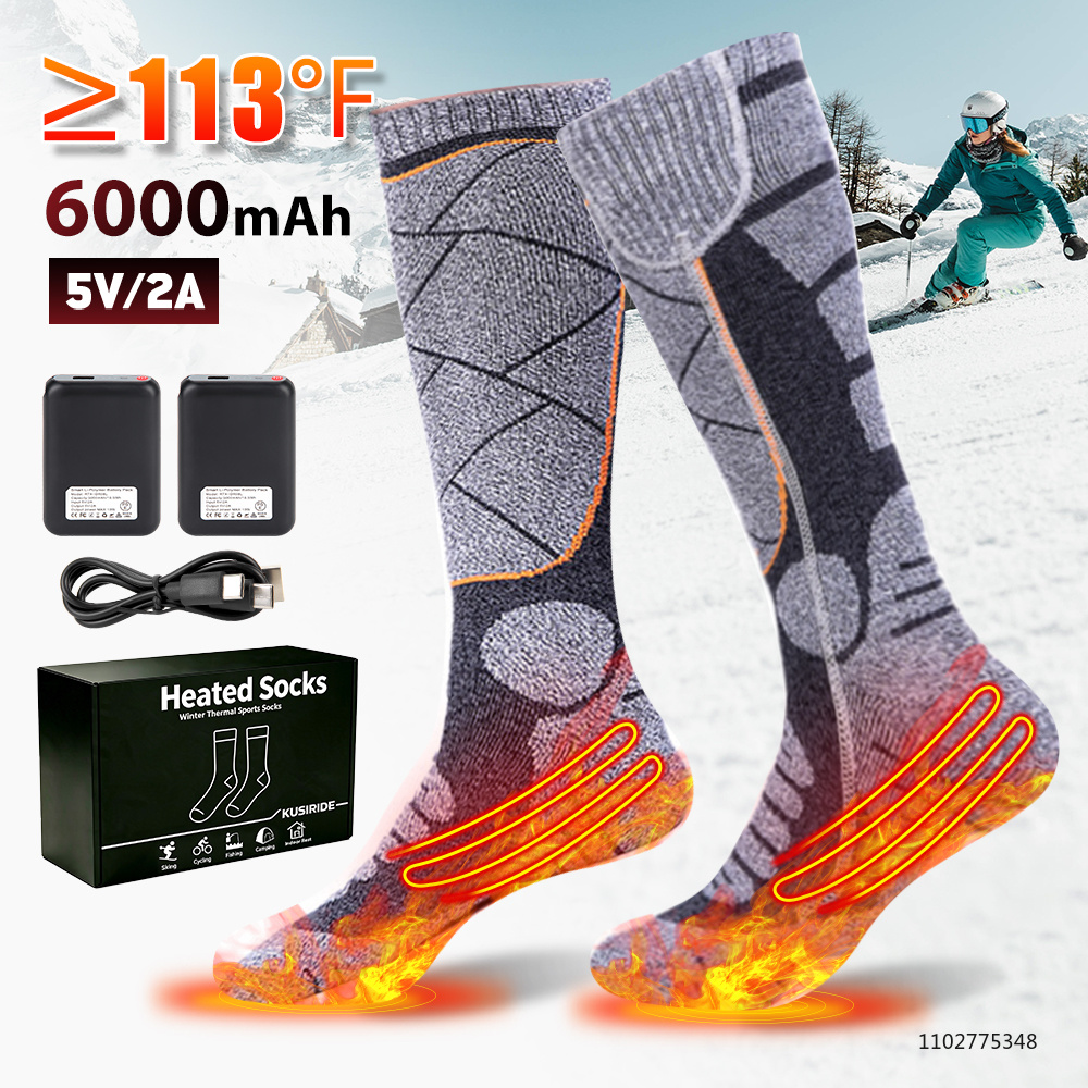 Thermal Sock Winter - Yeni Isıtmalı Çoraplar Şarj Edilebilir 6000mah