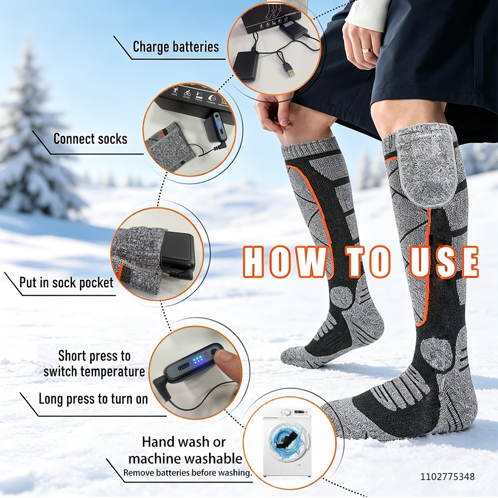 Yeni Isıtmalı Çoraplar Şarj Ed - Thermal Sock Winter incelemesi ve fiyatı